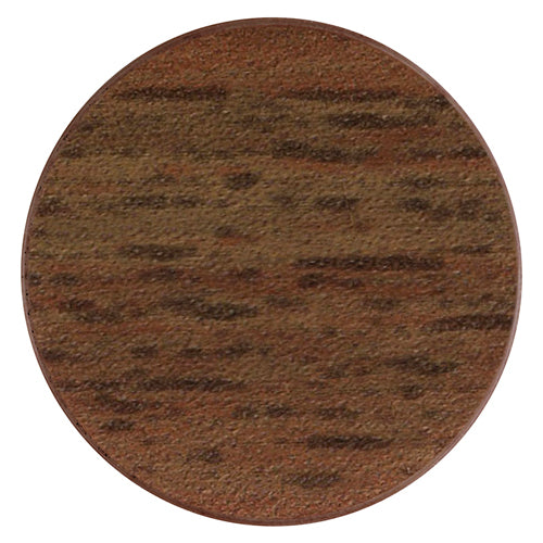 112 x TIMCO Self-Adhesive Screw Cover Caps Dijon Walnut - 13mm