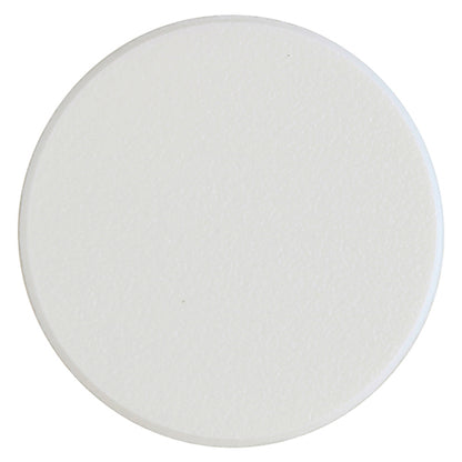 112 x TIMCO Self-Adhesive Screw Cover Caps White Matt - 13mm