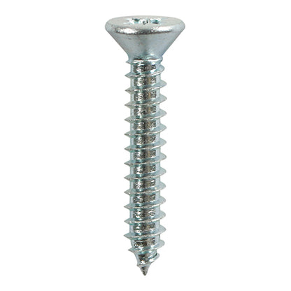 18 x TIMCO Self-Tapping Countersunk Silver Screws - 8 x 1