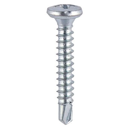 1000 x TIMCO Window Fabrication Screws Friction Stay Shallow Pan Countersunk PH Self-Tapping Self-Drilling Point Zinc - 3.9 x 25