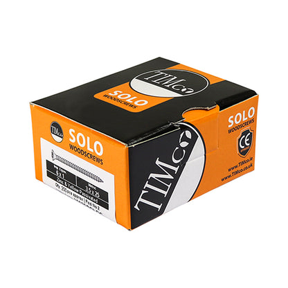 100 x TIMCO Solo Countersunk Gold Woodscrews - 6.0 x 200