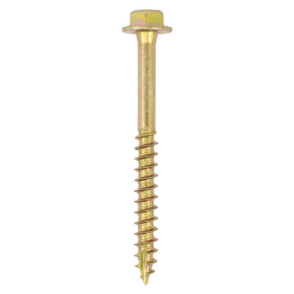 100 x TIMCO Solo Advanced Hex Head Gold Coach Woodscrews - 6.0 x 40