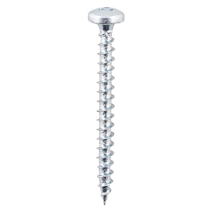 200 x TIMCO Solo Pan Head Silver Woodscrews - 4.0 x 20