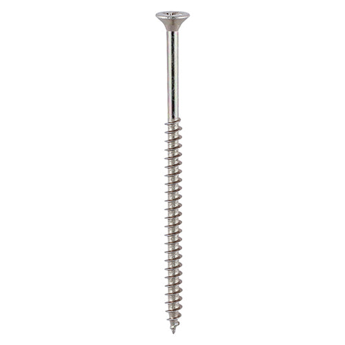 200 x TIMCO Solo Countersunk Silver Woodscrews - 4.5 x 80