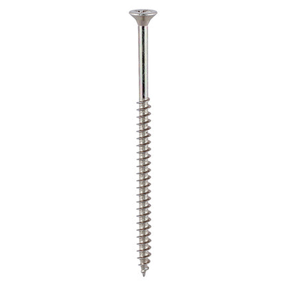 200 x TIMCO Solo Countersunk Silver Woodscrews - 4.5 x 80