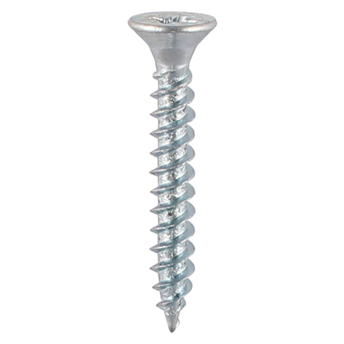 40 x TIMCO Twin-Threaded Countersunk Silver Woodscrews - 6 x 3/4