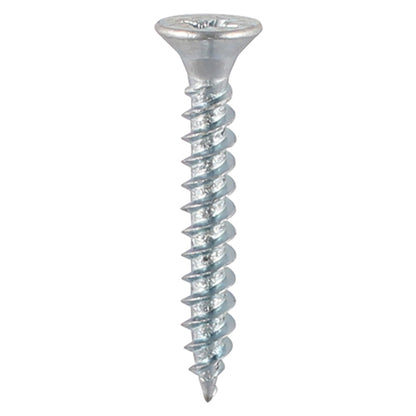 10 x TIMCO Twin-Threaded Countersunk Silver Woodscrews - 8 x 3