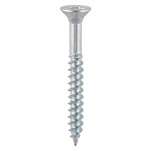 190 x TIMCO Twin-Threaded Countersunk Silver Woodscrews - 10 x 2