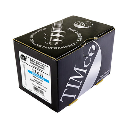 100 x TIMCO Self-Drilling Wing-Tip Steel to Timber Heavy Section A2 Stainless Steel Bi-Metal Screws  - 5.5 x 85