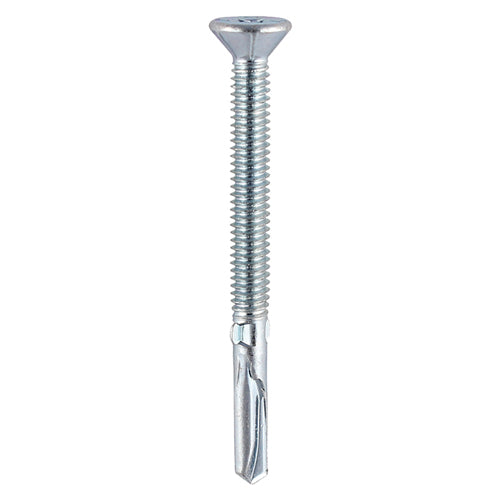 200 x TIMCO Self-Drilling Wing-Tip Steel to Timber Heavy Section Silver Screws  - 5.5 x 65