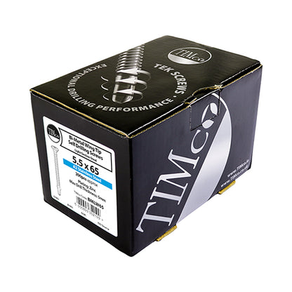 200 x TIMCO Self-Drilling Wing-Tip Steel to Timber Light Section A2 Stainless Steel Bi-Metal Screws  - 4.8 x 38