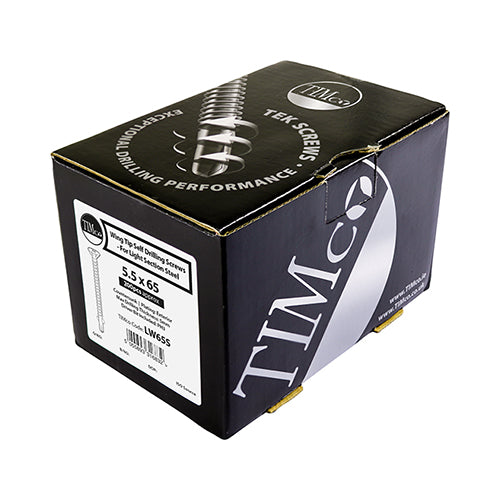 200 x TIMCO Self-Drilling Wing-Tip Steel to Timber Light Section Exterior Silver Screws  - 4.2 x 38