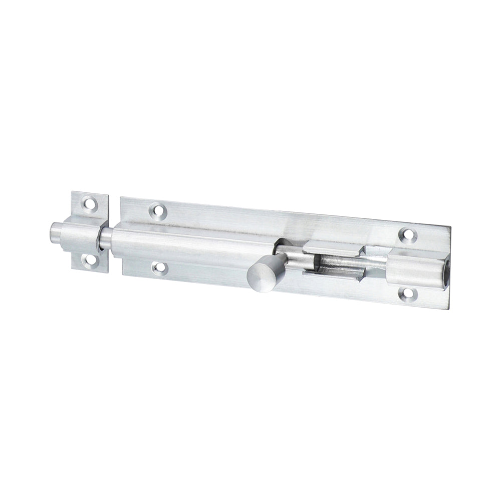 TIMCO Straight Barrel Bolt Satin Chrome - 100 x 25mm