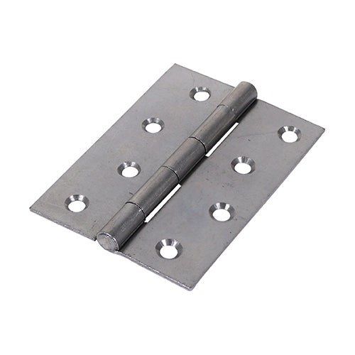 Pair of - TIMCO Butt Hinges Fixed Pin (1838) Steel Self Colour - 100 x 70