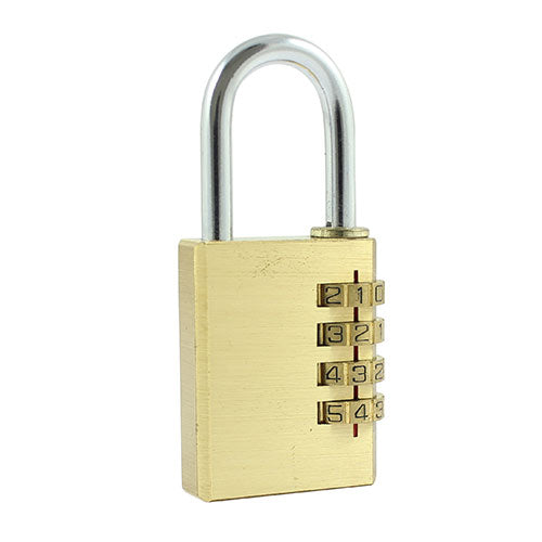 TIMCO Brass Combination Padlock - 21mm