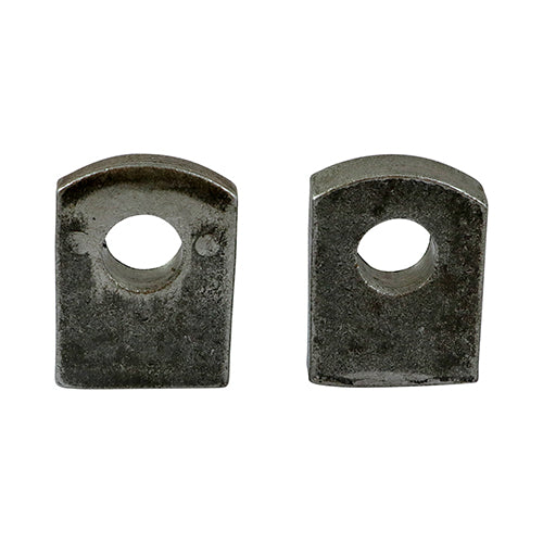 Pair of - TIMCO Gate Hinge Eyes to Weld Self Coloured - 12mm