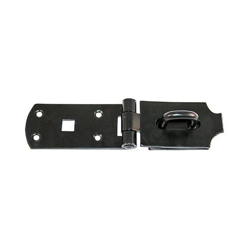 TIMCO Heavy Duty Hasp & Staple Secure Bolt On Black - 8"