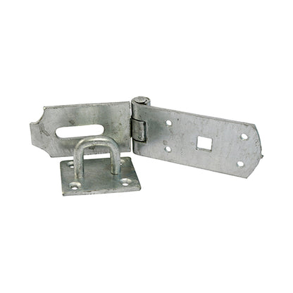 TIMCO Heavy Duty Hasp & Staple Secure Bolt On Hot Dipped Galvanised - 10"