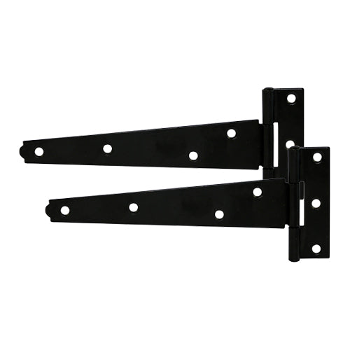 TIMCO Light Tee Hinges Black - 10"