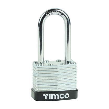 TIMCO Laminated Padlock - Long Shackle - 40mm