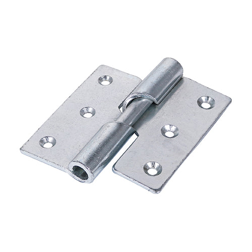 Pair of - TIMCO Rising Butt Hinges Left Hand Steel Silver - 75 x 72