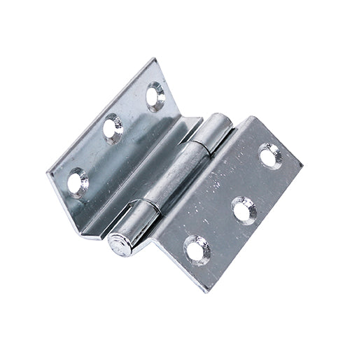 Pair of - TIMCO Stormproof Hinges (1951) Steel Silver - 63 x 58