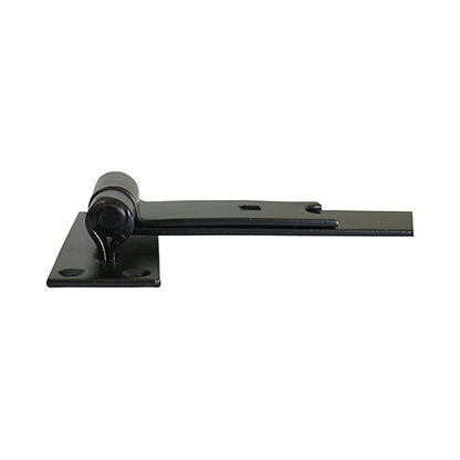 Pair of - TIMCO Straight Band & Hook On Plates Hinges Black - 250mm