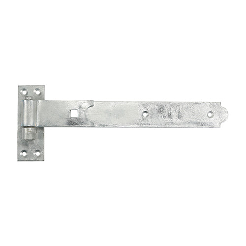 Pair of - TIMCO Straight Band & Hook On Plates Hinges Hot Dipped Galvanised - 250mm