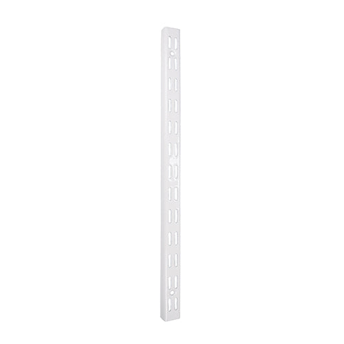 10 x TIMCO Twin Slot Upright White - 2400mm