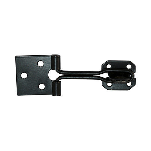 TIMCO Hasp & Staple Wire Pattern Black - 4"