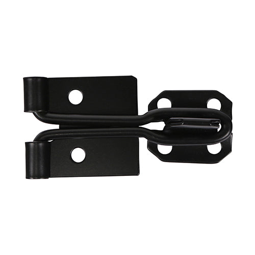 TIMCO Hasp & Staple Wire Pattern Black - 4"