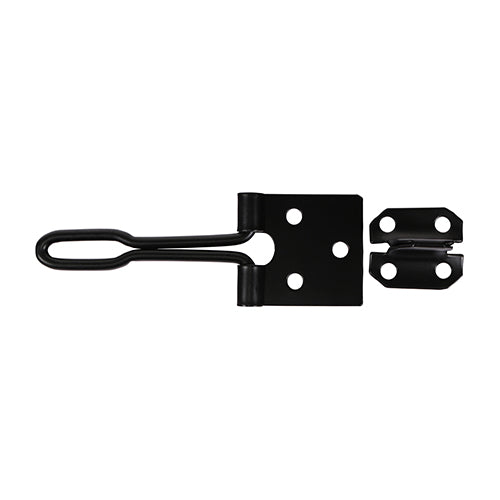 TIMCO Hasp & Staple Wire Pattern Black - 4"