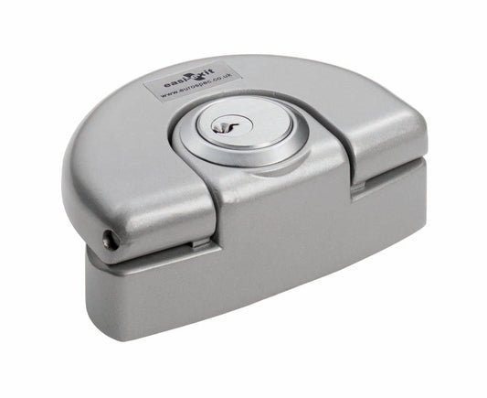 EXTERNAL LOCKING ATTACHMENT COMPLETE WITH CYLINDER - SILVER -